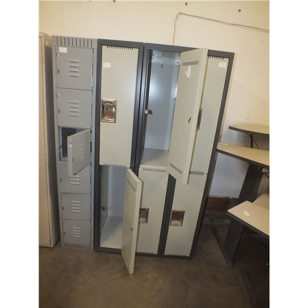 Two Banks Of Lockers