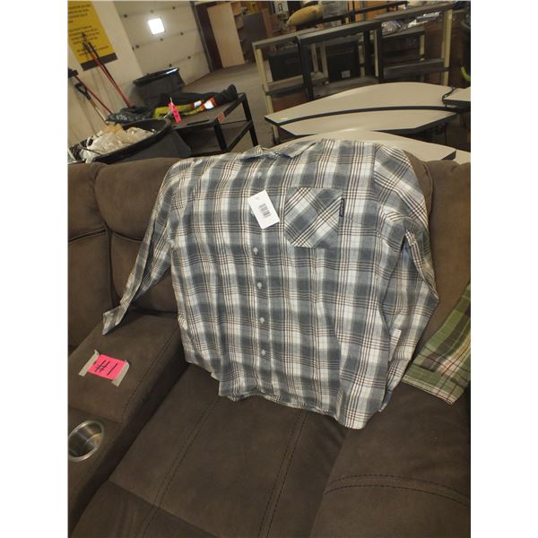 Two small Women's Plaid Style Flannel Long Sleaved Shirts