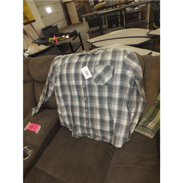 Two small Women's Plaid Style Flannel Long Sleaved Shirts
