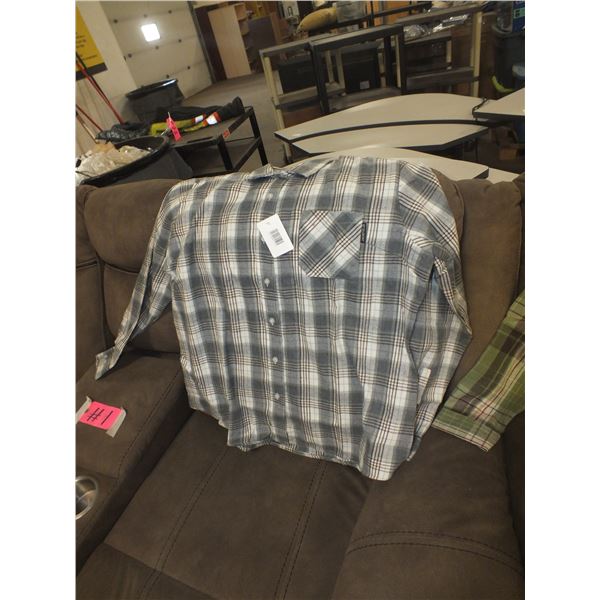 Two small Women's Plaid Style Flannel Long Sleaved Shirts