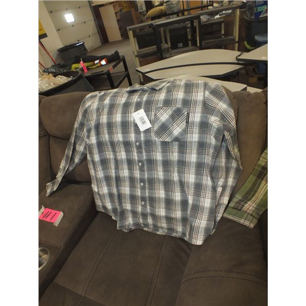 Two small Women's Plaid Style Flannel Long Sleaved Shirts