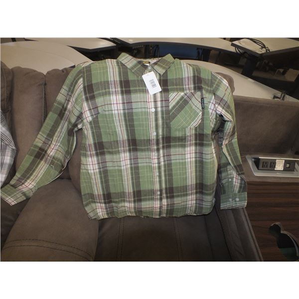 Two Med Women's Plaid Style Flannel Long Sleaved Shirts