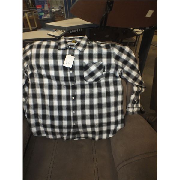 Two Large Women's Plaid Style Flannel Long Sleaved Shirts