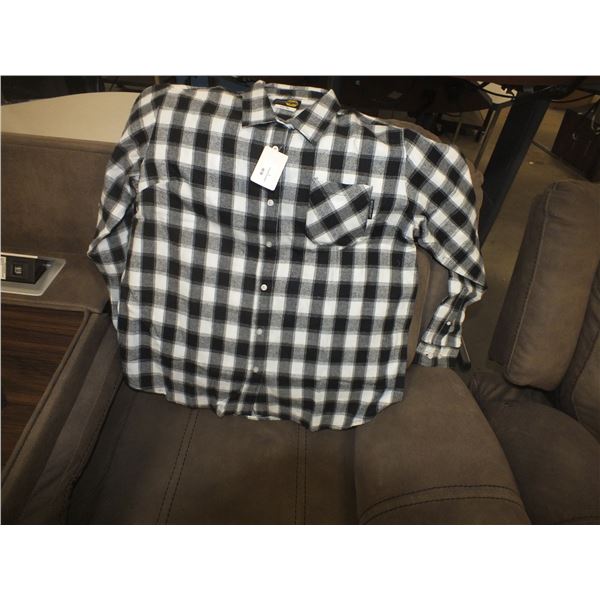 Two Large Women's Plaid Style Flannel Long Sleaved Shirts