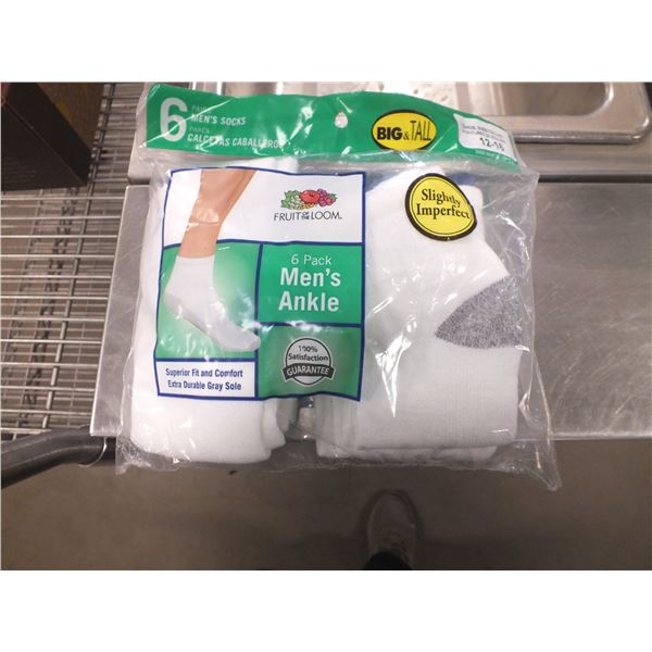 Two Packs Of Men's Ankle Socks