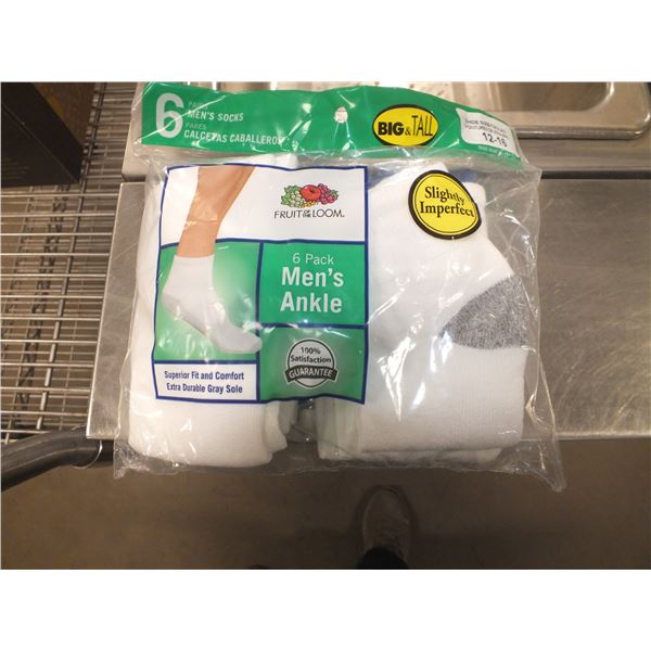 Two Packs Of Men's Ankle Socks