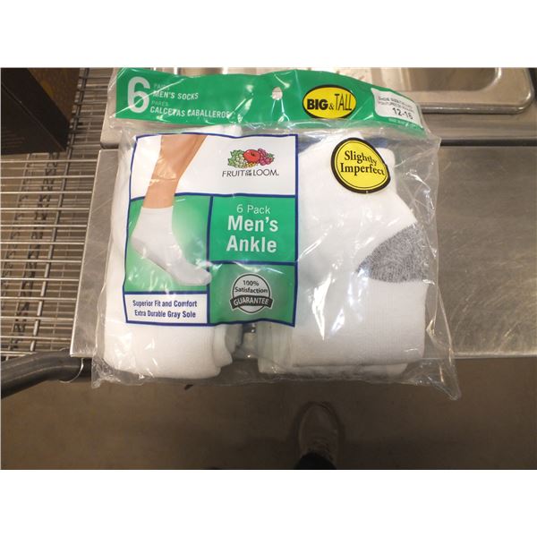 Two Packs Of Men's Ankle Socks