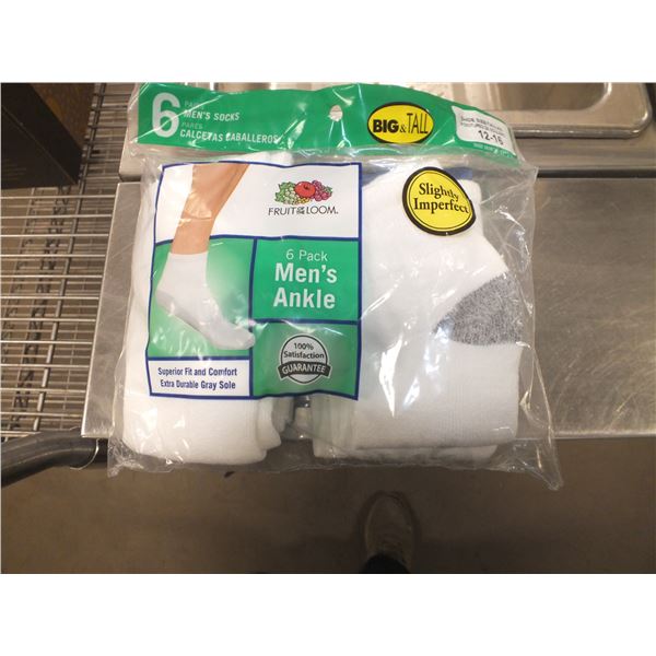 Two Packs Of Men's Ankle Socks