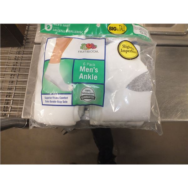 Two Packs Of Men's Ankle Socks