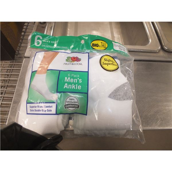 Two Packs Of Men's Ankle Socks