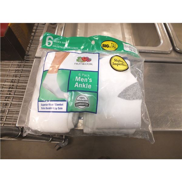 Two Packs Of Men's Ankle Socks