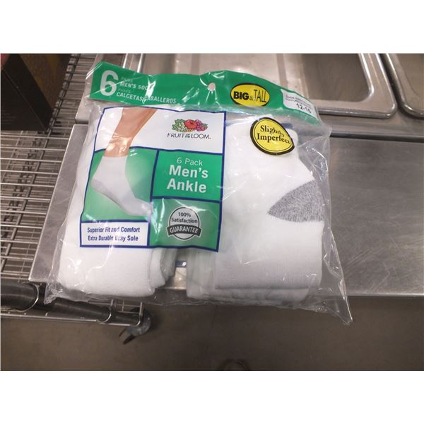 Two Packs Of Men's Ankle Socks