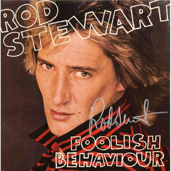 Rod Stewart signed Foolish Behaviour album