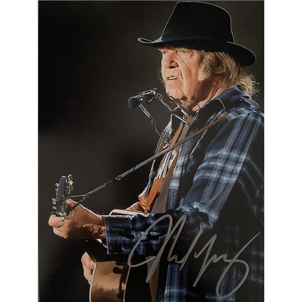 Neil Young signed photo