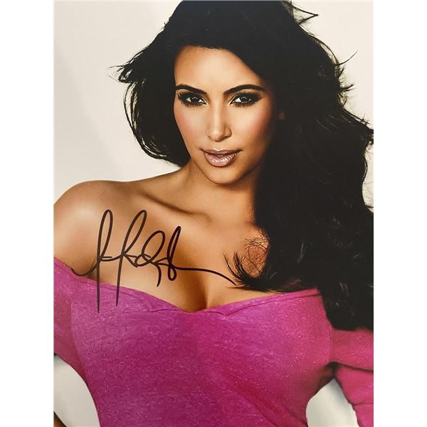 Kim Kardashian signed photo