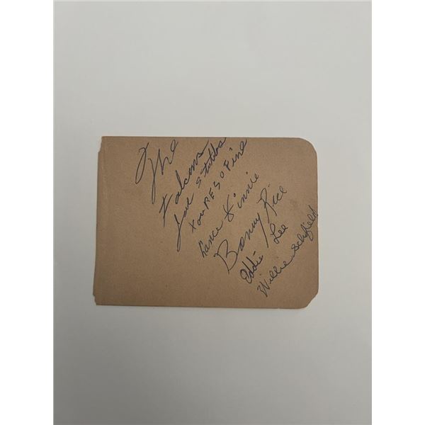 The Falcons original band signature sheet