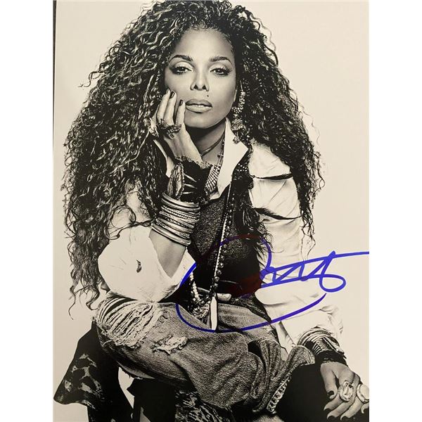 Janet Jackson signed photo
