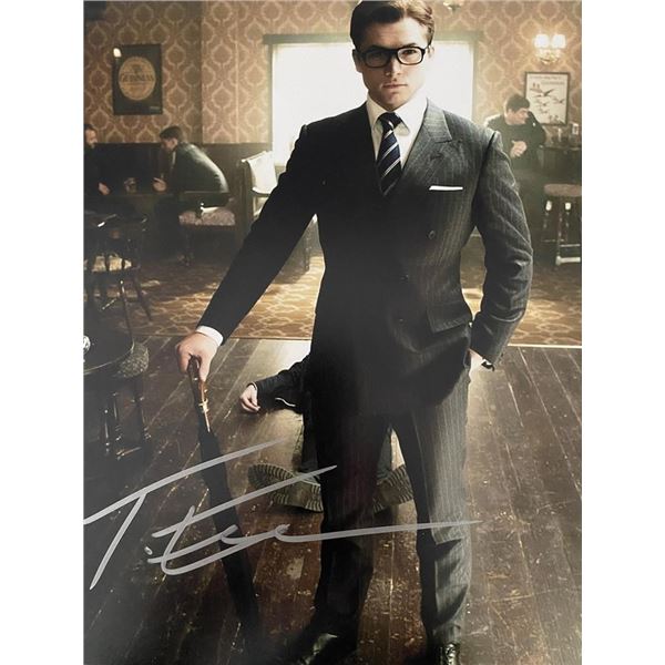 The Kingsman Taron Egerton signed photo
