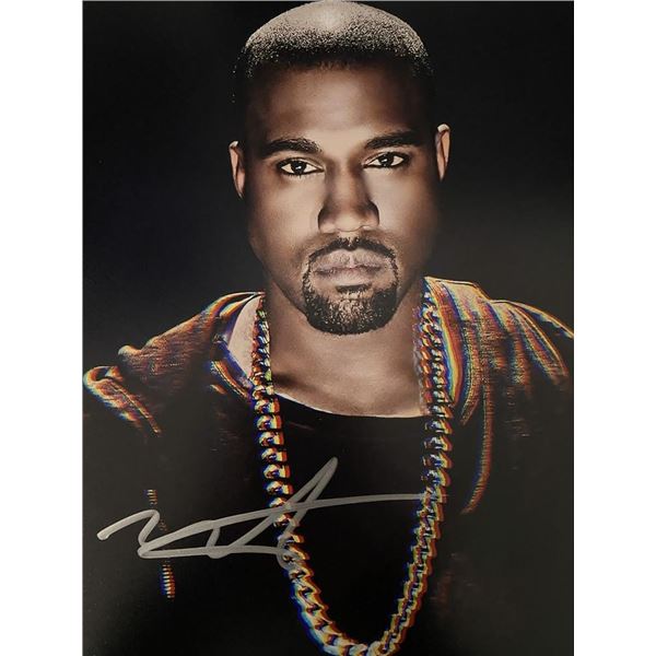 Kanye West signed photo