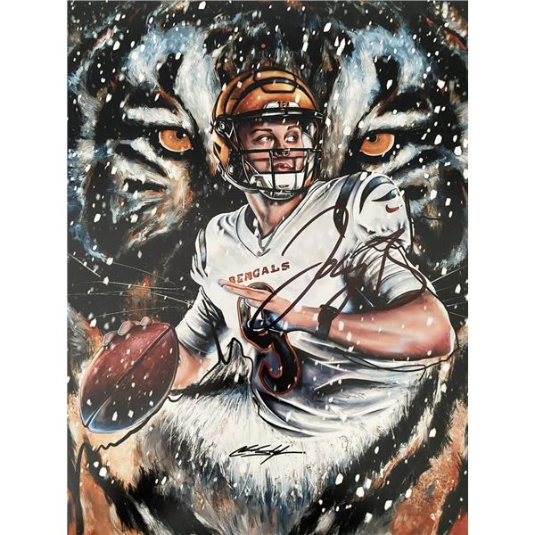 Cincinnati Bengals QB Joe Burrows signed photo