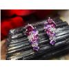 Image 5 : Rhodolite, Amethyst, and Zircon Cluster Earrings