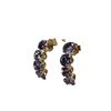 Image 5 : Twinkling Tanzanite Minimalist Half-Hoop Earrings