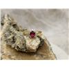 Image 4 : Petite and Minimalist Pink Tourmaline and Diamond Halo Ring