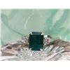 Image 2 : Claw-Set Emerald and Diamond "Bridle" Ring