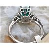 Image 5 : Claw-Set Emerald and Diamond "Bridle" Ring