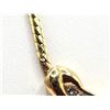 Image 9 : "Kiss" X Diamond Chevron Contour Necklace 14K