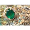 Image 4 : Emerald and Diamond Ring 18K