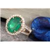 Image 7 : Emerald and Diamond Ring 18K