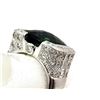 Image 12 : Glamorous Green Tourmaline and Pave Diamond Ring