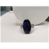 Image 4 : 18K Long Oval Sugilite & Diamond Ring