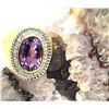Image 5 : Bold 8 Carat Amethyst and Diamond Ring