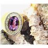 Image 7 : Bold 8 Carat Amethyst and Diamond Ring