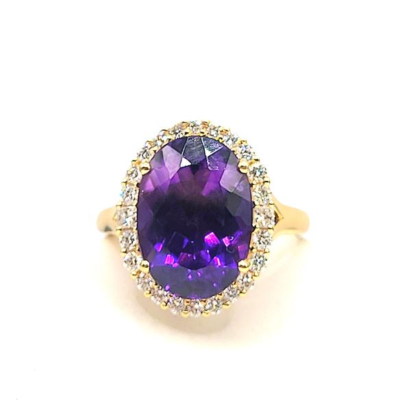 Royal Victorian Amethyst and Diamond Ring
