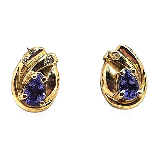 Timeless Tanzanite and Diamond Earrings