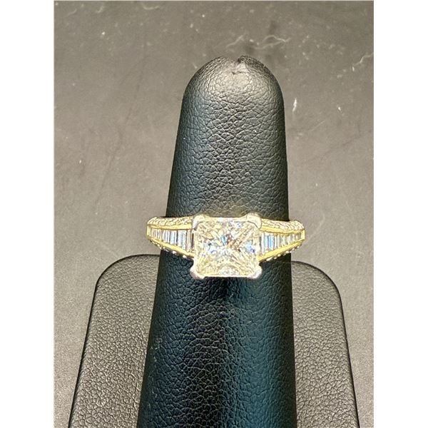 Appraised 2.01 Princess-Cut Diamond Solitaire Ring