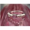 Image 3 : White Gold Pink Sapphire and Diamond Stacker Ring