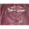 Image 5 : White Gold Pink Sapphire and Diamond Stacker Ring