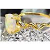 Image 4 : Graceful Ethiopian Opal and Diamond Petite Ring