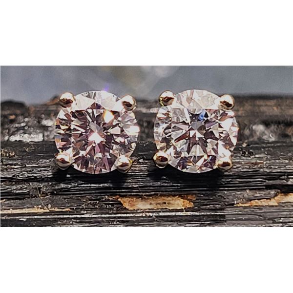 1.03 CTW Lab Diamond Solitaire Earrings 4P-Martini