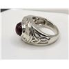 Image 10 : Celtic-Style Ruby Cabochon Sterling Silver Ring