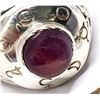 Image 6 : Celtic-Style Ruby Cabochon Sterling Silver Ring