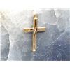 Image 5 : Stylized Cross Pendant 14K Yellow and White Gold