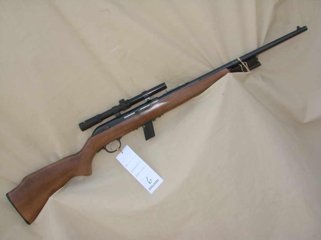 SAVAGE MODEL 64, 22 CAL SEMI AUTO, WITH SCOPE AND 3 MAGS (L)A4622, L322682