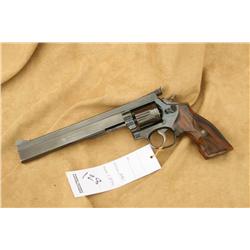 S&W MODEL 10-6, 38 CAL, 8 1/2 IN   ARISTOCRAT   BARREL, DONE BY  CHESHIRE & PEREZ  VERY NICE  (H)A46