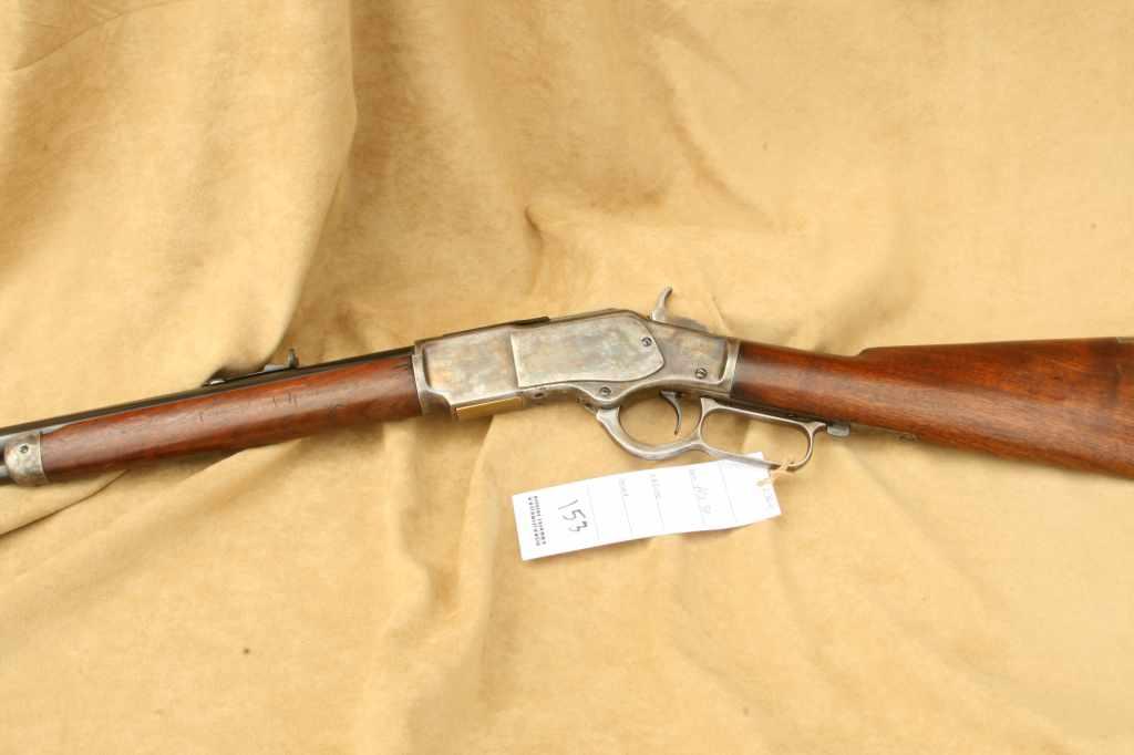 WINCHESTER MODEL 1873, 44 WCF (44-40) CAL, ROUND BARREL, EXCELLENT BLUE ...