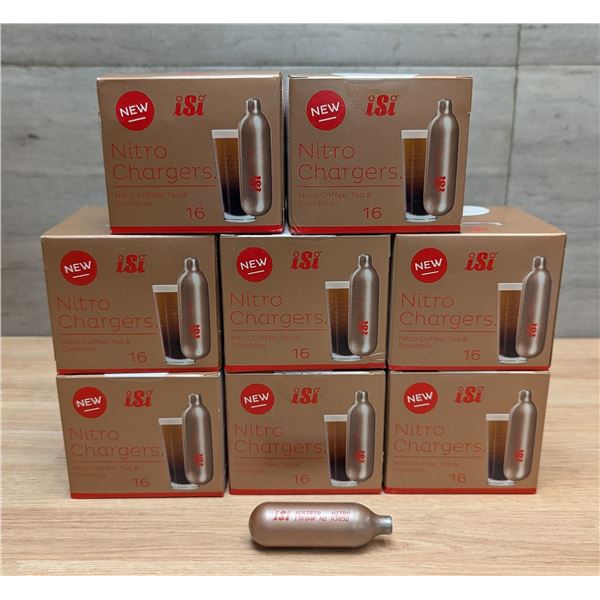 iSi N2 Nitro Whip System Chargers, iSi 070599 - Lot of 128 (8 boxes)